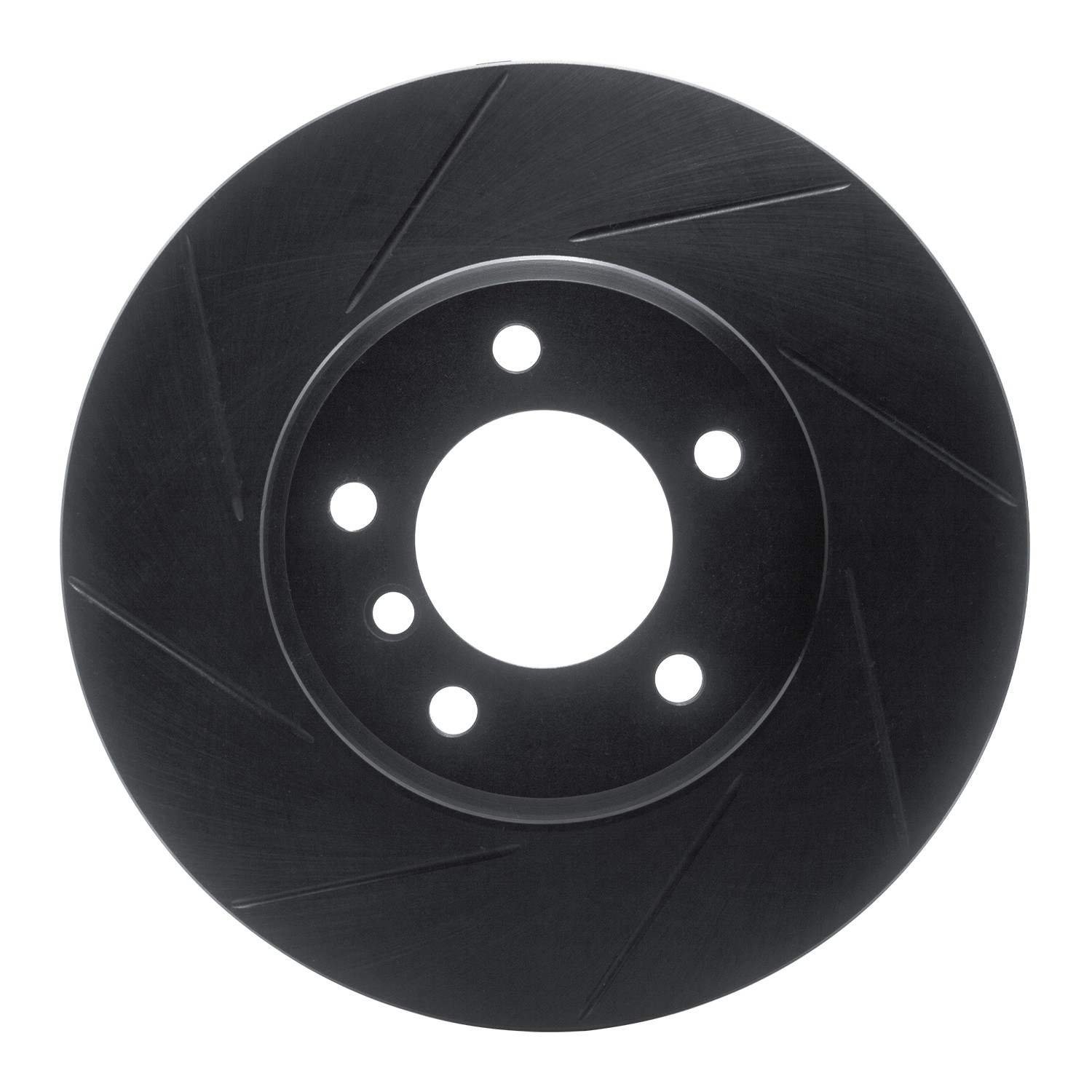 DF_61331062L_Fro.jpg R1 Concepts 04-10 BMW 525i Front Left Slotted Black Brake Rotor - Image 1