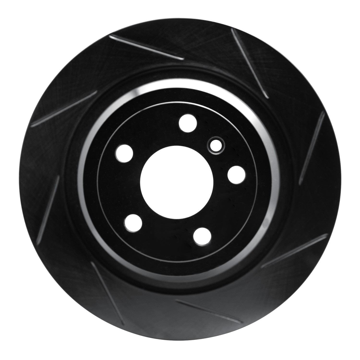 DF_61363143R_Fro.jpg R1 Concepts 12-18 Mercedes-Benz GLE300D Rear Right Slotted Black Brake Rotor - Image 1