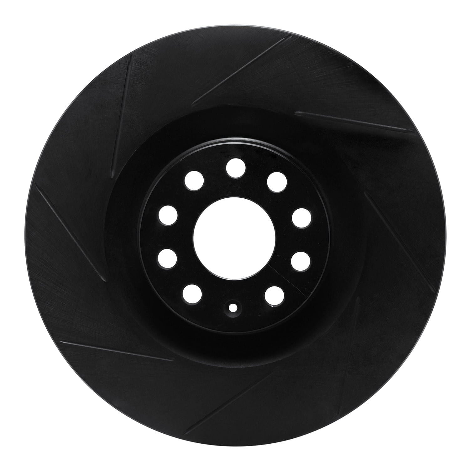 DF_61374029L_Fro.jpg R1 Concepts 06-13 Volkswagen CC Front Left Slotted Black Brake Rotor - Image 1