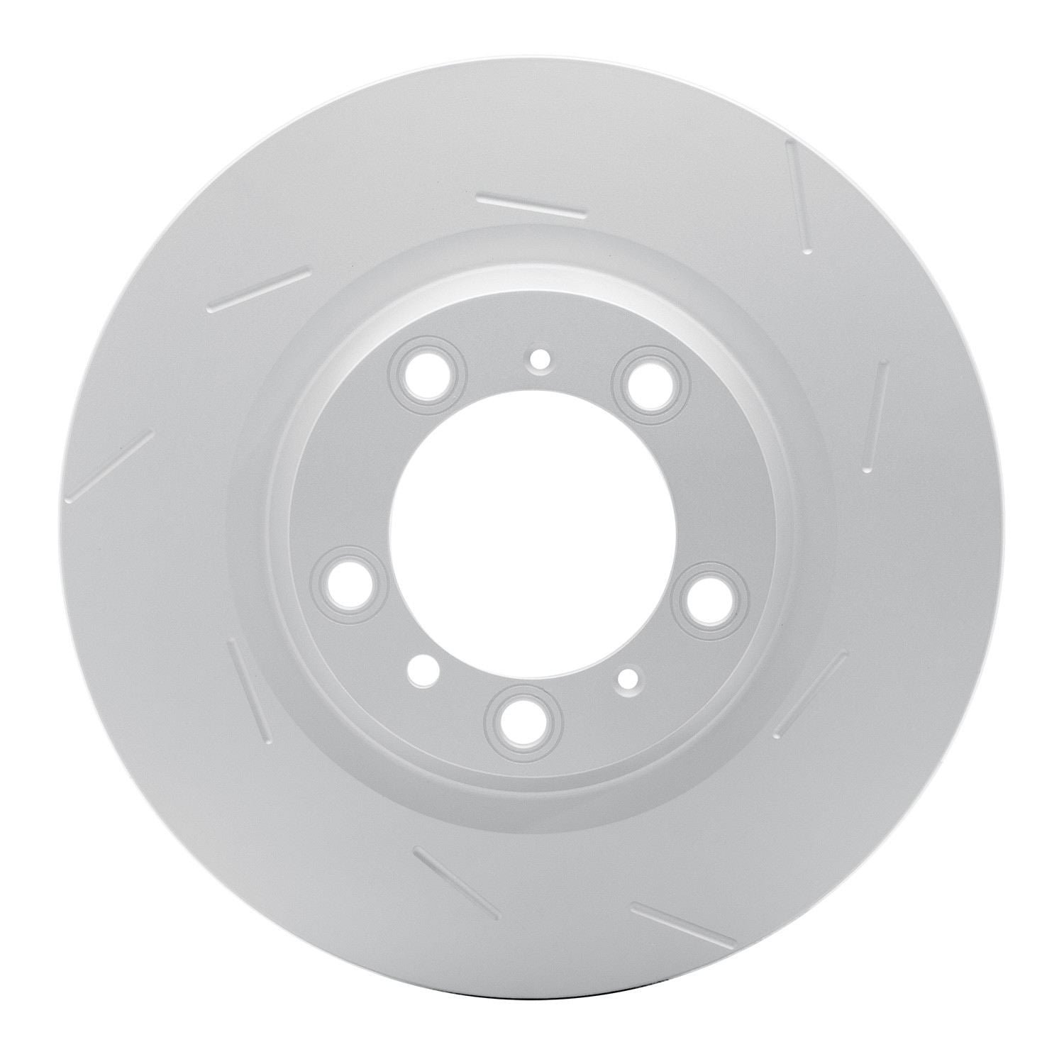 DF_61402048D_Fro.jpg Dynamic Friction 2010-2016 Porsche Panamera Right Rear GeoSPEC Coated Rotor - Slotted (350x28 Vented) - Image 1