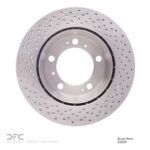 Dynamic Friction 2000-2008 Porsche Cayman Rear Drilled Brake Rotor (299x24 Vented) - Image 2