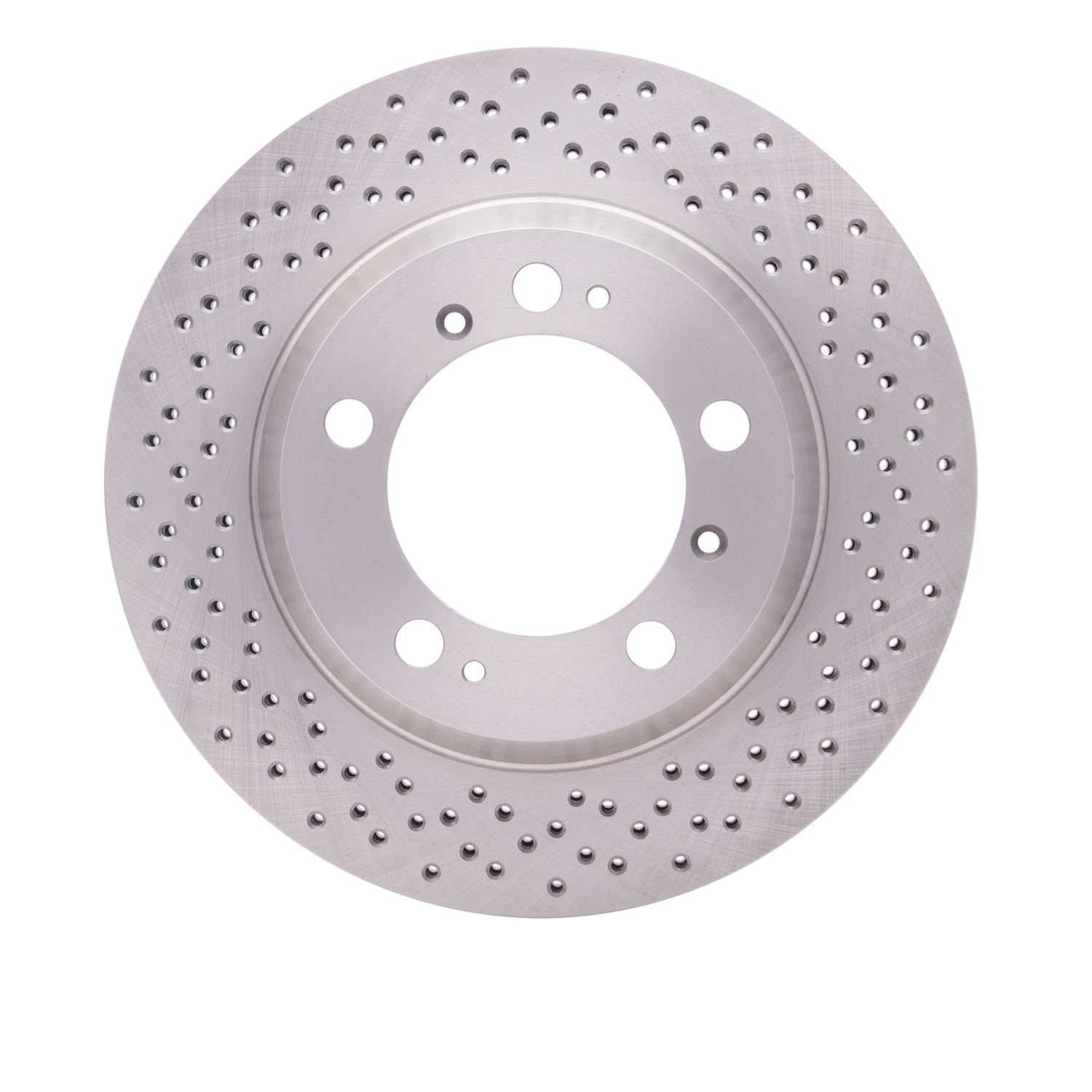 DF_62002039_Fro.jpg Dynamic Friction 2000-2008 Porsche Cayman Rear Drilled Brake Rotor (299x24 Vented) - Image 1