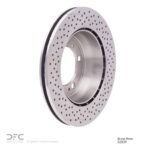 Dynamic Friction 2000-2008 Porsche Cayman Rear Drilled Brake Rotor (299x24 Vented) - Image 5