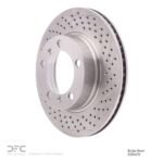Dynamic Friction 2005-2008 Porsche Boxster Right Front Drilled Brake Rotor (298x24 Vented) - Image 3