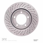 Dynamic Friction 2005-2008 Porsche Boxster Right Front Drilled Brake Rotor (298x24 Vented) - Image 2