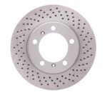 Dynamic Friction 2005-2008 Porsche Boxster Right Front Drilled Brake Rotor (298x24 Vented)
