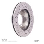 Dynamic Friction 2005-2008 Porsche Boxster Right Front Drilled Brake Rotor (298x24 Vented) - Image 5