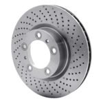 Dynamic Friction 2009-2023 Porsche 911 Right Front Drilled Brake Rotor (330x28 Vented) - Image 3