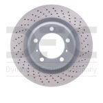 Dynamic Friction 2012-2016 Porsche 911 Right Rear Drilled Brake Rotor (330x28 Vented)