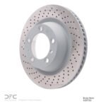 Dynamic Friction 2012-2016 Porsche 911 Left Rear Drilled Brake Rotor (330x28 Vented) - Image 3