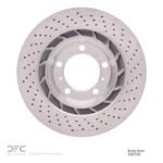 Dynamic Friction 2012-2016 Porsche 911 Left Rear Drilled Brake Rotor (330x28 Vented) - Image 2