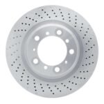 Dynamic Friction 2016-2023 Porsche Boxster Right Rear Drilled Brake Rotor (330x28 Vented)