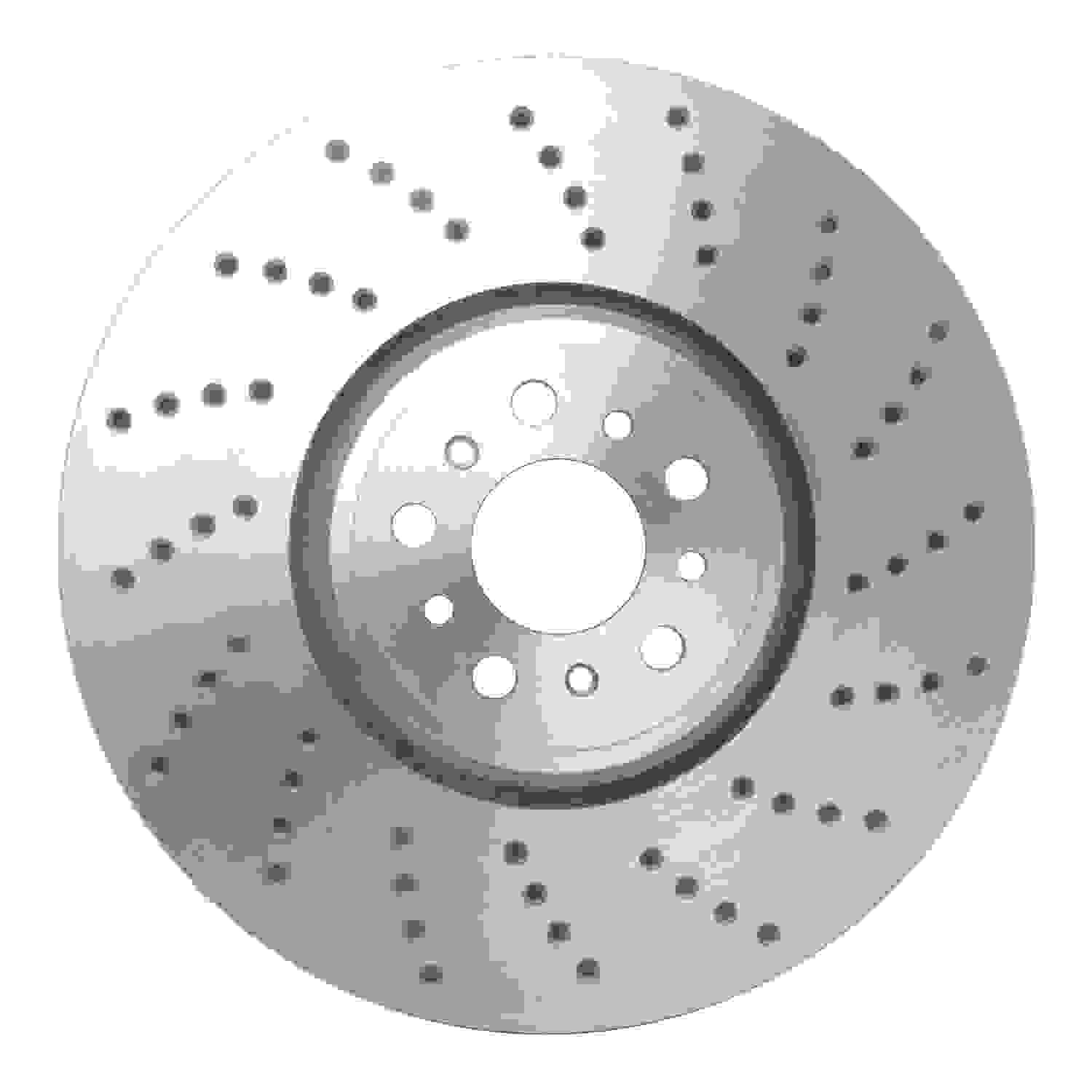 DF_62031185D_Fro.jpg Dynamic Friction 2020-2025 BMW X5 Right Front Drilled Brake Rotor - Image 1