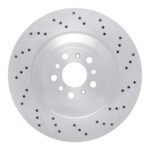 Dynamic Friction 2021-2025 BMW M2 Left Rear Drilled Brake Rotor