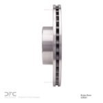 Dynamic Friction 2001-2006 Mercedes-Benz S600 Front Drilled Brake Rotor (345x32 Vented) - Image 6