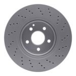 Dynamic Friction 2005-2006 Mercedes-Benz SL500 Front Drilled Brake Rotor (312x28 Vented) - Image 2