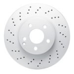 Dynamic Friction 2005-2006 Mercedes-Benz SL500 Front Drilled Brake Rotor (312x28 Vented)