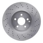Dynamic Friction 2002-2006 Mercedes-Benz S430 Front Drilled Brake Rotor (310x28 Vented) - Image 2