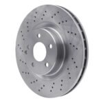 Dynamic Friction 2003-2012 Mercedes-Benz E550 Front Drilled Brake Rotor (330x32.1 Vented) - Image 3