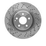 Dynamic Friction 2003-2012 Mercedes-Benz E550 Front Drilled Brake Rotor (330x32.1 Vented)