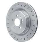Dynamic Friction 2005-2006 Mercedes-Benz CL65 AMG Rear Drilled Brake Rotor (348x26 Vented) - Image 3