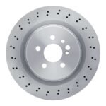 Dynamic Friction 2005-2006 Mercedes-Benz CL65 AMG Rear Drilled Brake Rotor (348x26 Vented)
