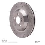 Dynamic Friction 2014-2021 Mercedes-Benz Maybach S550 Rear Drilled Brake Rotor (340x24 Vented) - Image 3