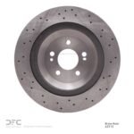 Dynamic Friction 2014-2021 Mercedes-Benz Maybach S550 Rear Drilled Brake Rotor (340x24 Vented) - Image 2