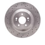 Dynamic Friction 2014-2021 Mercedes-Benz Maybach S550 Rear Drilled Brake Rotor (340x24 Vented)