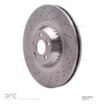 Dynamic Friction 2015-2017 Mercedes-Benz S600 Front Drilled Brake Rotor (390x36 Vented) - Image 3