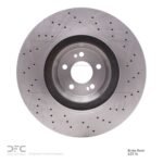 Dynamic Friction 2015-2017 Mercedes-Benz S600 Front Drilled Brake Rotor (390x36 Vented) - Image 2