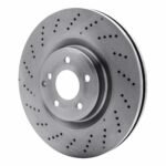 Dynamic Friction 2015-2017 Mercedes-Benz CLS400 Front Drilled Brake Rotor (344x32 Vented) - Image 3