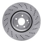 Dynamic Friction 2015-2017 Mercedes-Benz CLS400 Front Drilled Brake Rotor (344x32 Vented) - Image 2