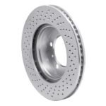 Dynamic Friction 2005-2008 Porsche Boxster Right Front Drilled Silver Brake Rotor - Image 5