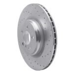 Dynamic Friction 2009-2019 BMW 550i GT Rear Right Drilled Silver Brake Rotor - Image 3
