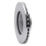 Dynamic Friction 2000-2003 Mercedes-Benz CL500 Front Drilled Silver Brake Rotor - Image 5