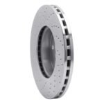 Dynamic Friction 2003-2009 Mercedes-Benz E320 Front Right Drilled Silver Brake Rotor - Image 5