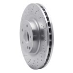Dynamic Friction 2003-2012 Mercedes-Benz E350 Front Drilled Silver Brake Rotor - Image 3