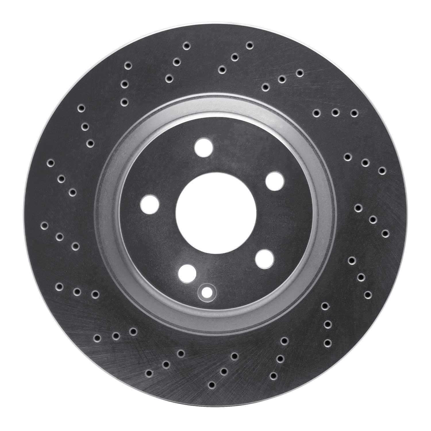 DF_62163063_Fro.jpg Dynamic Friction 2003-2012 Mercedes-Benz E350 Front Drilled Silver Brake Rotor - Image 1