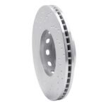 Dynamic Friction 1990-1997 Audi S4 Front Right Drilled Silver Brake Rotor - Image 5