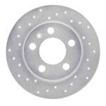 Dynamic Friction 2001-2006 Audi TT Quattro (Excl RS) Rear Left Drilled Silver Brake Rotor