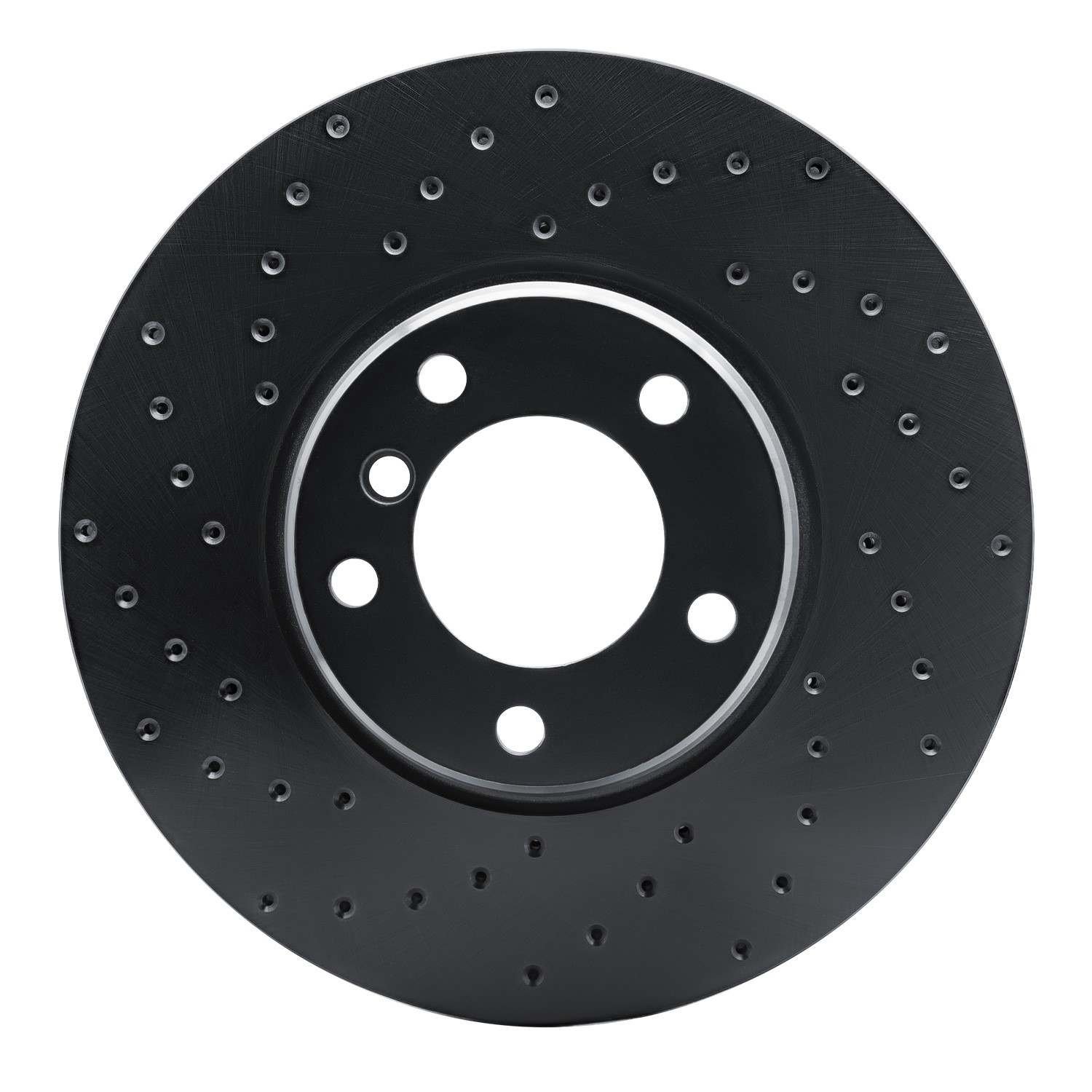 DF_62331040L_Fro.jpg R1 Concepts 95-01 BMW 750iL Front Left Drilled Black Brake Rotor - Image 1