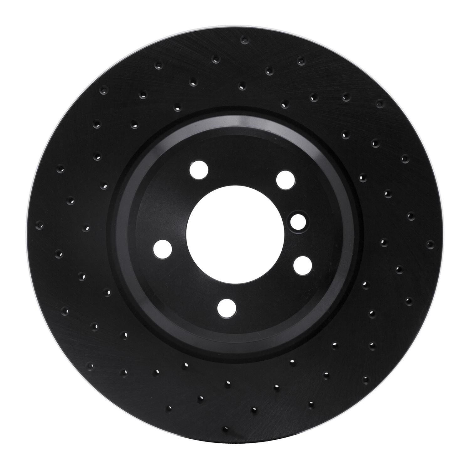 DF_62331082L_Fro.jpg R1 Concepts 07-15 BMW X1 Front Left Drilled Black Brake Rotor - Image 1