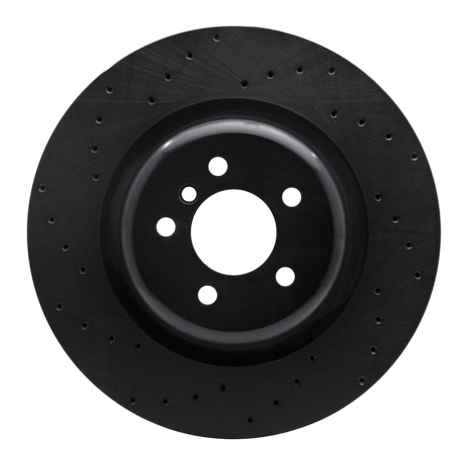 DF_62331148L_Fro.jpg R1 Concepts 10-14 BMW X5 Rear Left Drilled Black Brake Rotor - Image 1