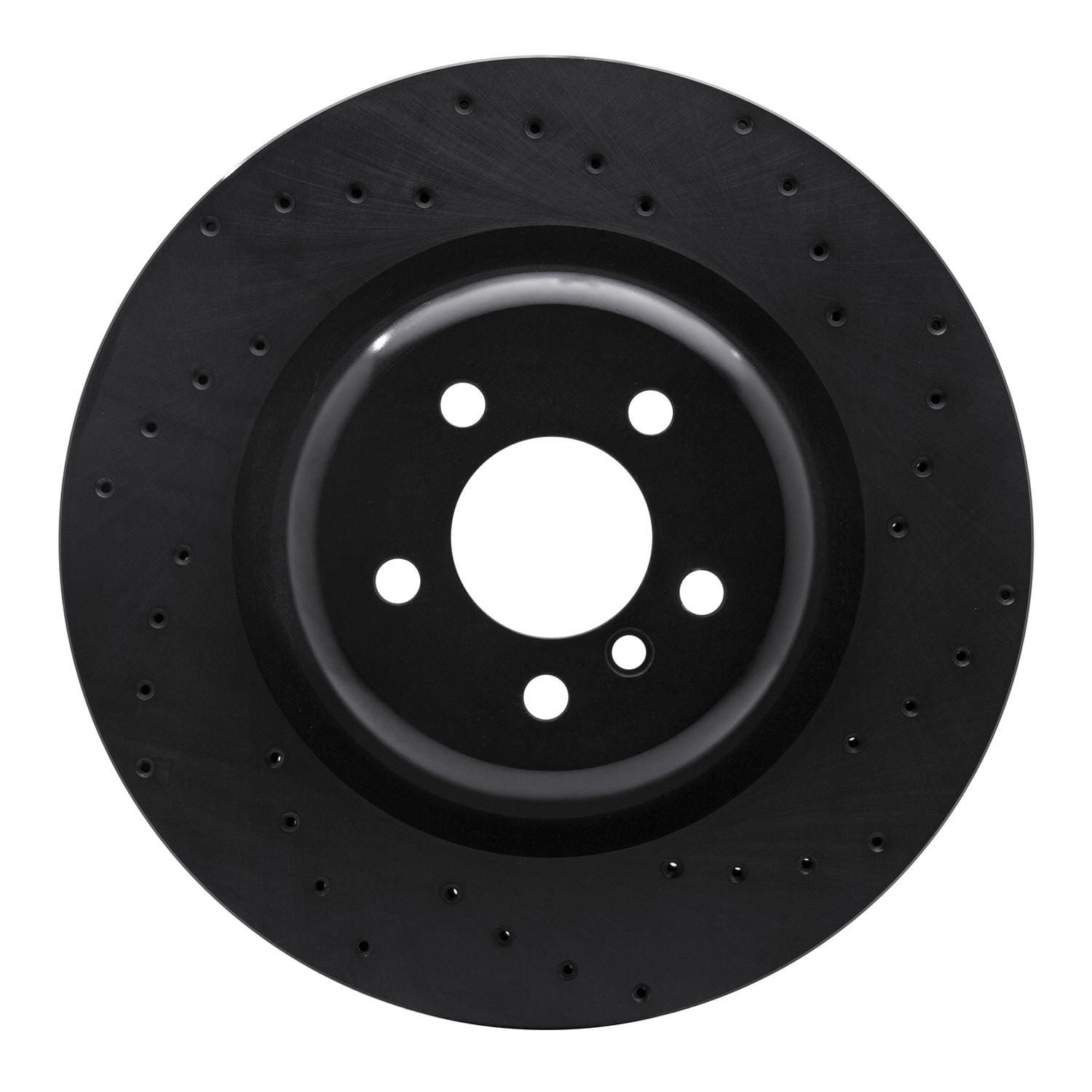 DF_62331148R_Fro.jpg R1 Concepts 10-14 BMW X5 Rear Right Drilled Black Brake Rotor - Image 1