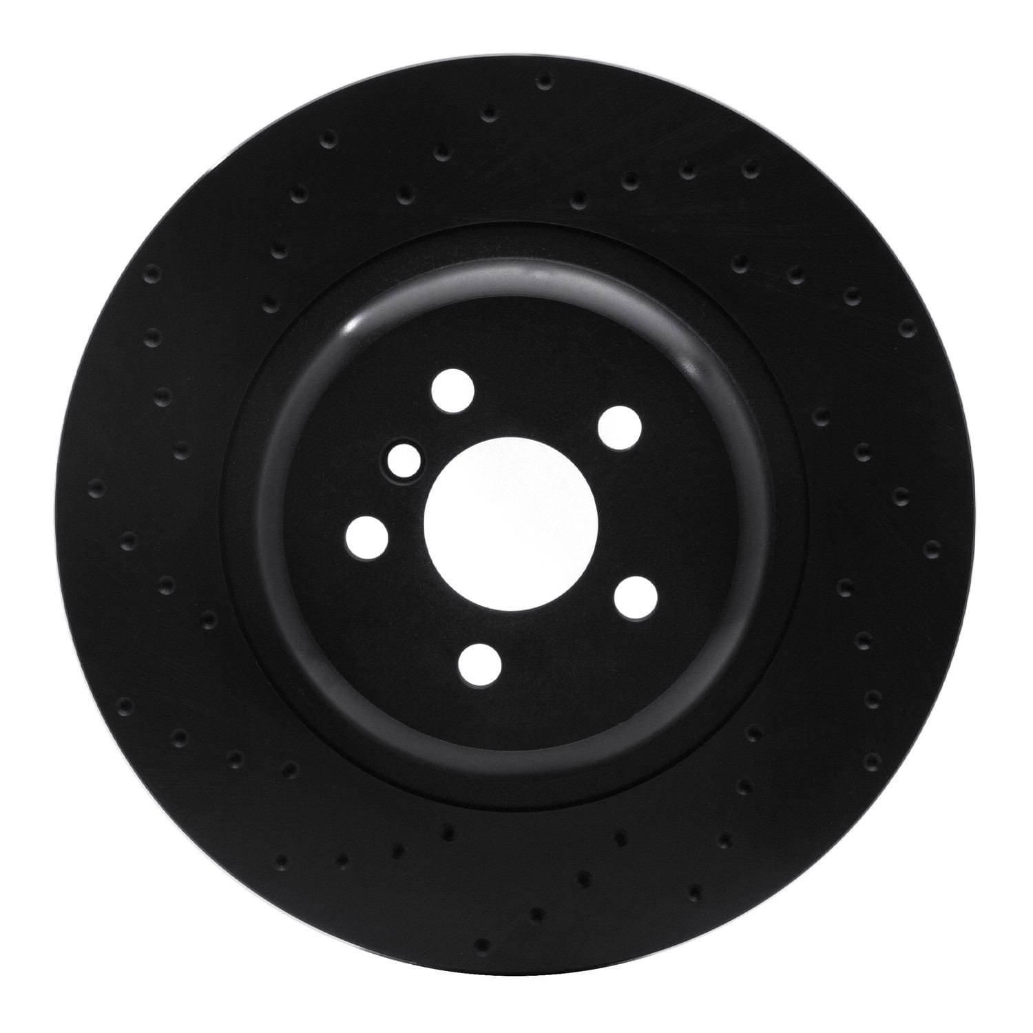 DF_62331162L_Fro.jpg R1 Concepts 16-20 BMW 740E IPerformance xDrive Rear Left Drilled Black Brake Rotor - Image 1