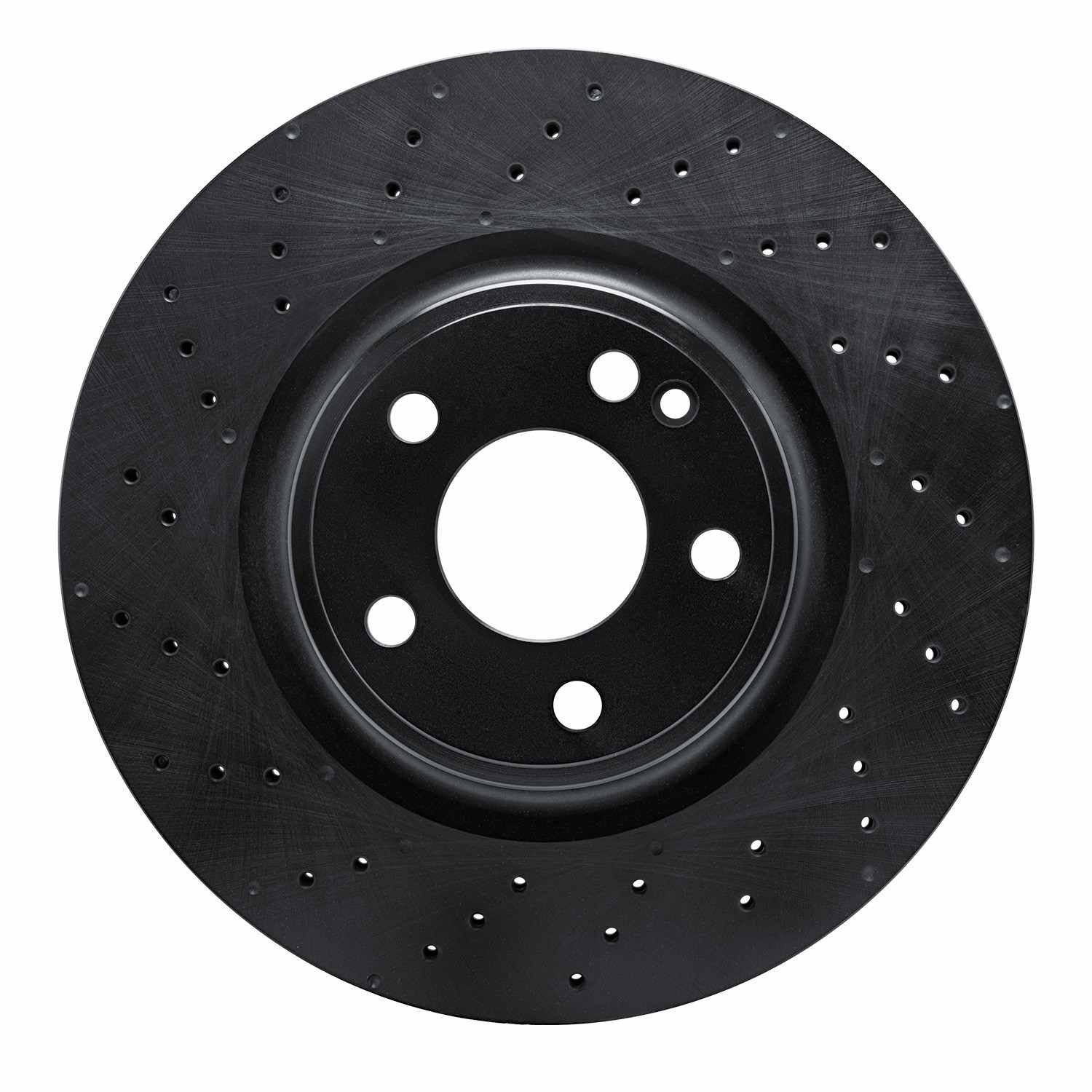 DF_62363108_Fro.jpg R1 Concepts 14-20 Mercedes-Benz CLA250 Front Drilled Black Brake Rotor - Image 1