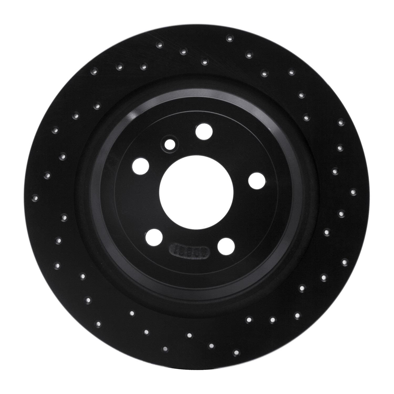 DF_62363143R_Fro.jpg R1 Concepts 12-18 Mercedes-Benz GLE300D Rear Right Drilled Black Brake Rotor - Image 1