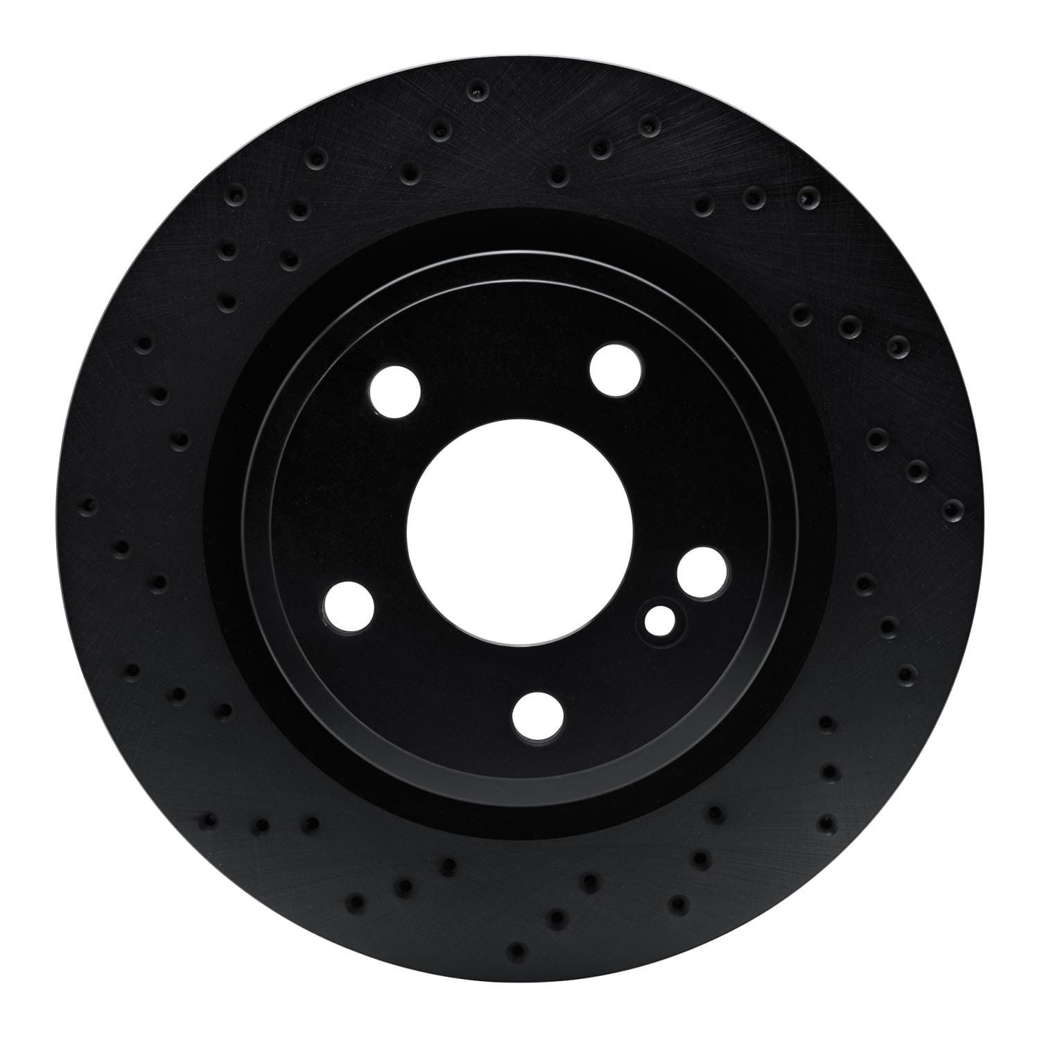 DF_62363163L_Fro.jpg R1 Concepts 14-19 Mercedes-Benz CLA250 Rear Left Drilled Black Brake Rotor - Image 1