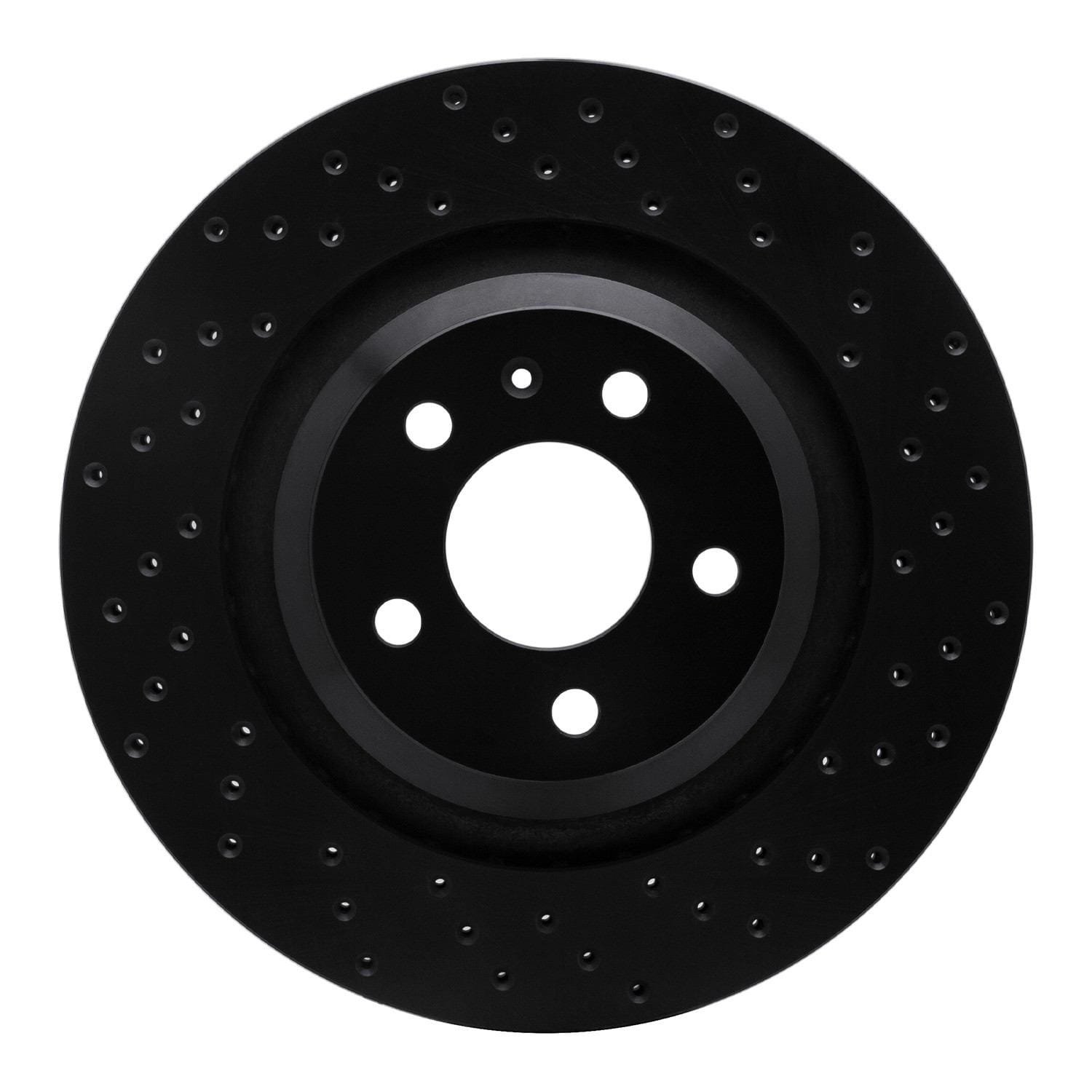 DF_62373051R_Fro.jpg R1 Concepts 07-11 Audi S6 Rear Right Drilled Black Brake Rotor - Image 1
